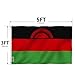 Anley Fly Breeze 3x5 Feet Malawi Flag - Vivid Color and Fade Proof - Canvas Header and Double Stitched - Malawian Flags Polyester with Brass Grommets 3 X 5 Ft