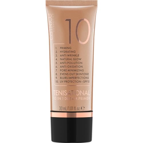 Catrice Cosmetics Ten Sational 10 in 1 Primer Viso Multi-Azione, Anti-Età, Idratante, Levigante, Naturale, Luminosa, 30 ml