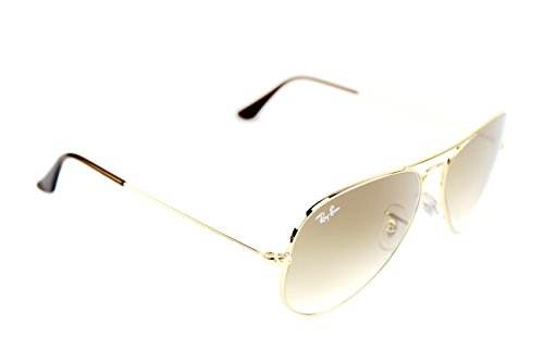 Ray-Ban RB3025 001/51 Unisex Aviator Sunglasses Gradient (Gold Frame/Light Brown Gradient Lens 001/51, 58)3