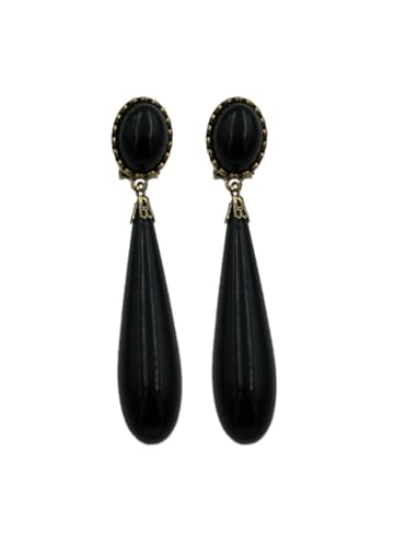 PENDIENTE FLAMENCA LAGRIMA (NEGRO)