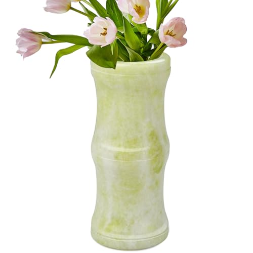 gemshan Jade-Vase, kleiner Edelstein-Blumenvasenhalter für Zuhause, Büro, Schreibtisch, Hellgrün, 1 Stück gemshan Jade-Vase, kleiner Edelstein-Blumenvasenhalter für Zuhause, Büro, Schreibtisch, Hellgrün, 1 Stück