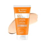Avene Protector Solar Facial Dermatológico con Color FPS50+, Bloqueador Solar Facial para Piel Seca y Sensible, Rápida...