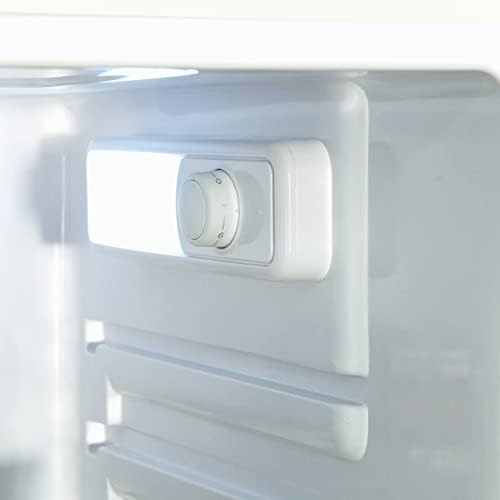 Russell Hobbs RH55LF143 Slimline 242L Larder Fridge, 55cm Wide, 4 Shelves, 4 Door Racks, LED Light, 2 Year Guarantee, White
