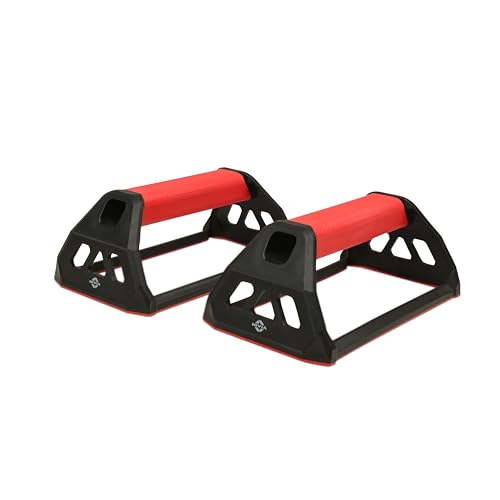 Image of Nivia Performance Push-Up Bar, Home Gym Equipment for Men & Women, For Training, Exercise Push up Stand, Gym Accessories, Home Use for Chest, Anti-Slip Push Up Stand (Red)
