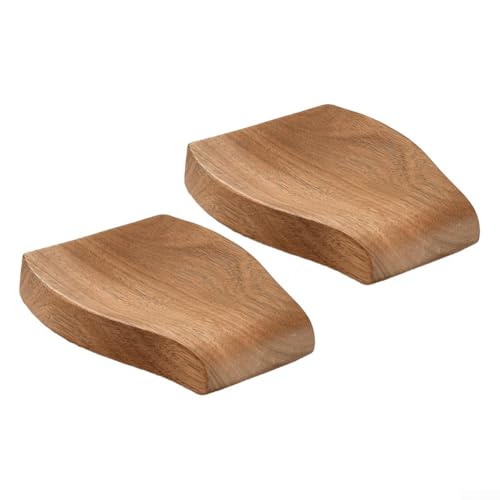 Soporte de cuchara de madera con diseño funcional para apoyar cucharas y cucharones de cocina mientras reduce el desorden de la encimera