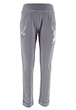 Lizenzartikel Sun City Frozen - Die Eiskönigin ELSA Kinder Jogging-Hose Mädchen Trainingshose (Grau, 110)