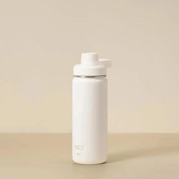 Pacco Garrafa Térmica Hydra V2 500ml (branco) Aço Inoxidável 18/8 Até 24h Gelada ou até 12h Quente