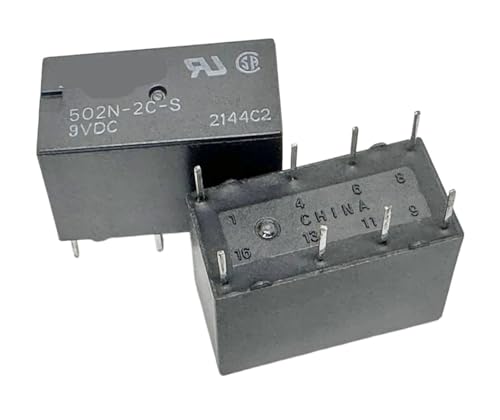 Relais industriel 502N-2C-W-S 9VDC 8 broches composant 4078-9V