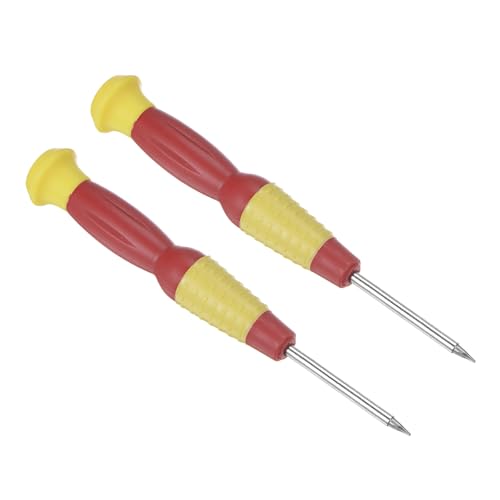 CoCud Destornillador De Precisión, 0.8mm Estrella, Destornilladores De Reparación De Relojes De Acero Al Carbono -, 2 Piezas