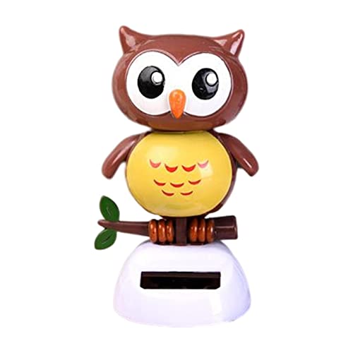 Moageme Jouet Dansant à énergie Solaire en Chouette à Danser Solaire Figurine Solaire pour Voiture, Jouet Balançoire Solaire - pour Fête Voiture Tableau...