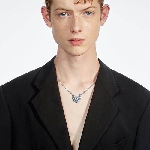 Viking Necklace for Men 925 Sterling Silver Rune Amulet Pendant Nordic Necklace Viking Jewelry Gift for Father Husband Son4