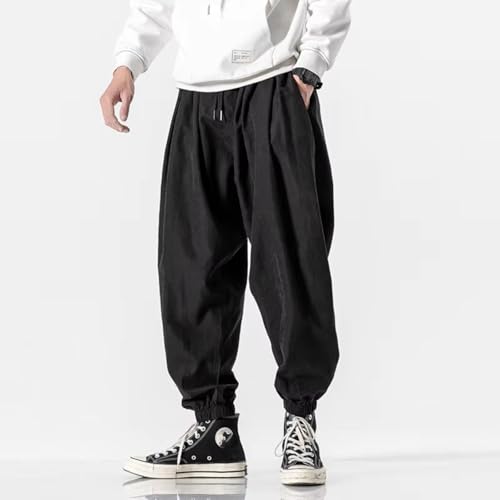 Korean Men Casual Pants Sweatpants Trousers Male Oversize Wide-Leg Harem Pants Woman Streetwear4