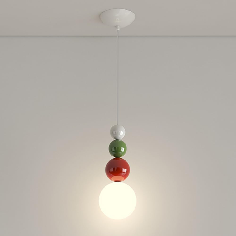 LYMSXAZOU Modern Globe Pendant Light Acrylic Ceiling Lamp Contemporary Mid Century Adjustable Hanging Fixture,Chandelier Lamps