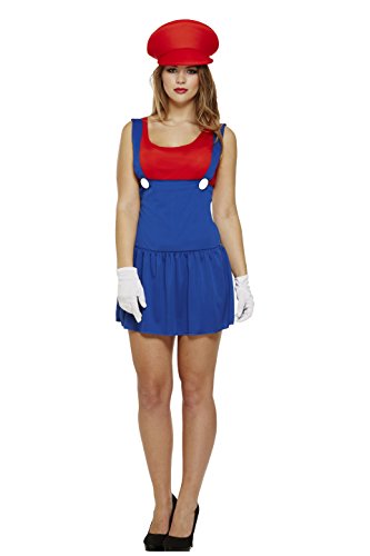 Mario Mesdames Lady Workman Plombier Costume Outfit