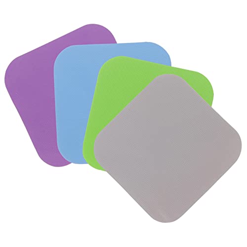 Ciieeo Bottle Opening Mat 4 Piece Set Rubber Jar Grippers Non-Slip Coasters for Easy Lid Removal Kitchen Helper