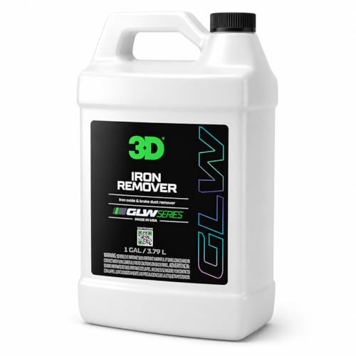 3D Iron Remover 1 Gallon Fast Acting Fallout & Brake Dust Cleaner | pH Balanced Wheel & Paint Decontamination | DIY Detailing Spray | Made in USA |1 Gallon