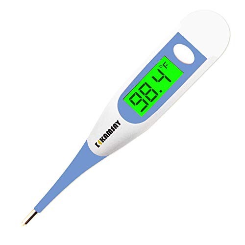 10 Second Fast Reading Thermometer for Adults, Baby, Digital Oral & Rectal  Thermometer for Fever, Backlight Display Medical Thermometer, Memory Recall, C/F Switchable, Rectum Armpit Reading