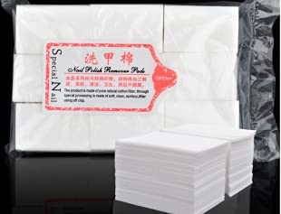 100 Stück Fusselfrei Nagellackentferner Wattepads, Nagel Wischen Baumwolle Pads Nagelreinigungstücher Wischtücher Reinigung Pads für den Salon oder den Heimgebrauch – Bild 4