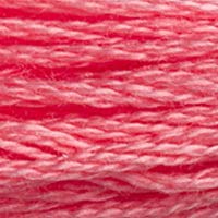 Image of DMC 117-3706 Mouline Stranded Cotton Six Strand Embroidery Floss Thread, Medium Melon, 8.7-Yard