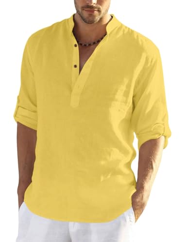 Image of Men's Kurta || Chinese Collar Long Sleeves || Straight Hip Length Kurtas || Short Kurta for Men || for Festival || Function || Occasion Wear Fancy Kurta for || Best Gifts for Men