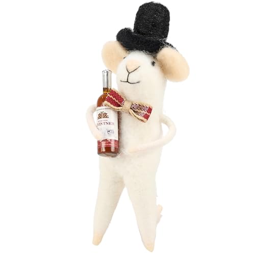 Primitives by Kathy Wine Bottle Mouse Felt Critter