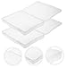 Yardenfun 3pcs Multi-purpose Photo Organizer and Storage Box Transparent Plastic Case for Postcards Jewelry Crafts and Electronic Components
