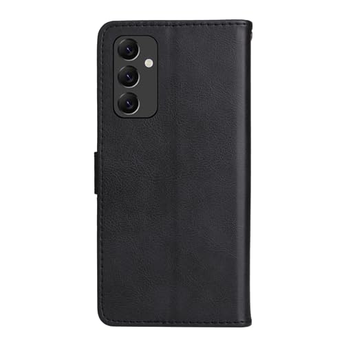 Capa Capinha Carteira Preta Com Porta Cartão Compatível Com Samsung Galaxy A34 5G - (Hard Glass Stor