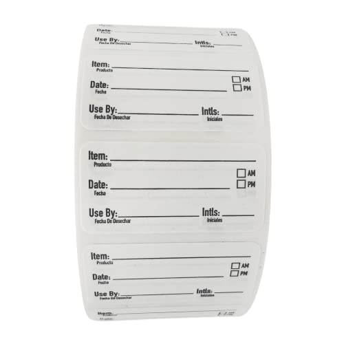 ATL Direct 2x1 Dissolvable Food Labels, 250 Label Stickers, Bottle Labels for Storage Bins, Sticker...