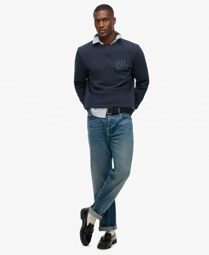 Sweatshirt Crew Superdry Athletic Ess Mixte en molleton Premium