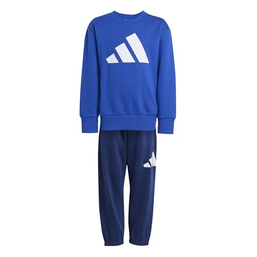 adidas Mixte enfant Essentials Jogger Track Suit, Royal Blue/White, 7-8 Years