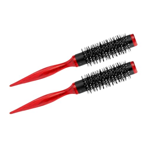 Cepillo moldeador pelo compacto cepillo redondo ventilado para desenredante de cabello