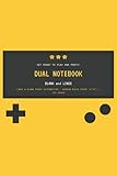 Dual Notebook Blank and Lined - Lined & Blank Pages Alternating • Narrow Ruled Paper (6'x9') • 120 Pages