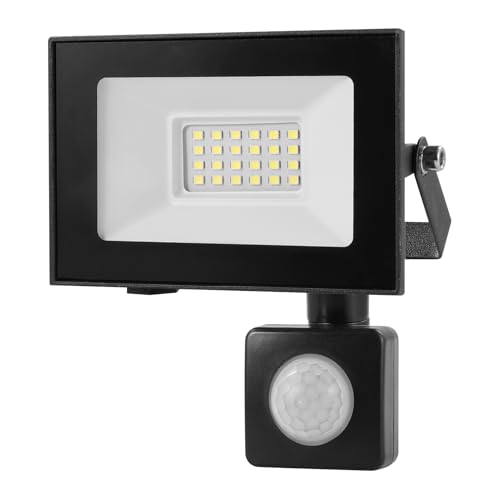 20W Security Lights with PIR Motion Sensor,IR Remote Control,2000LM 6500K Super Bright LED Floodlights Outdoor,IP66 Waterproof Spotlight,Ultra Thin Wall Lights for Garden Garage Yard Doorways