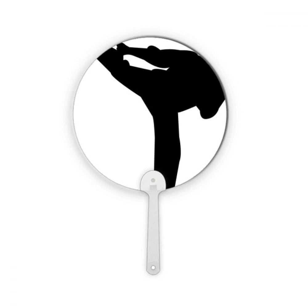 Shaolin Kung Fu Éventail rond en plastique style chinois pour la danse Wushu