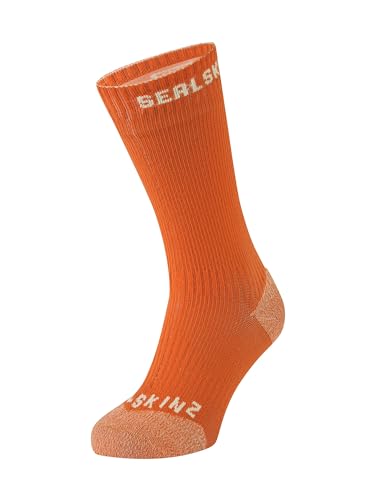 SEALSKINZ Women's Briston Waterproof All Weather Mid Length Sock with Hydrostop