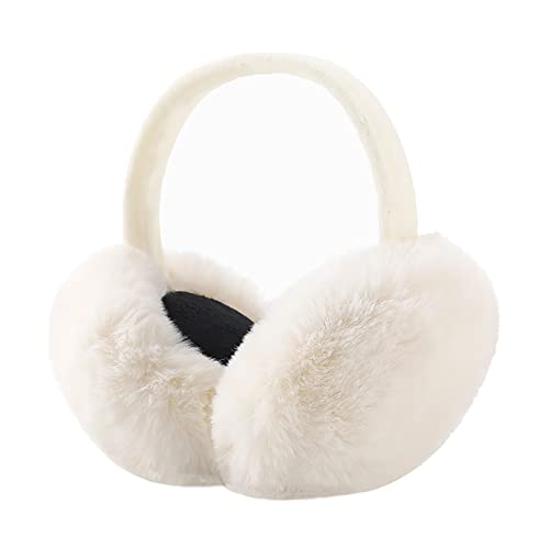 GSHLLO Plush Ear Muffs Foldable Fluffy Earmuffs Cute Winter Ear Warmers Outdoor Ear Covers Ski Ear Warmer Warm Headbands