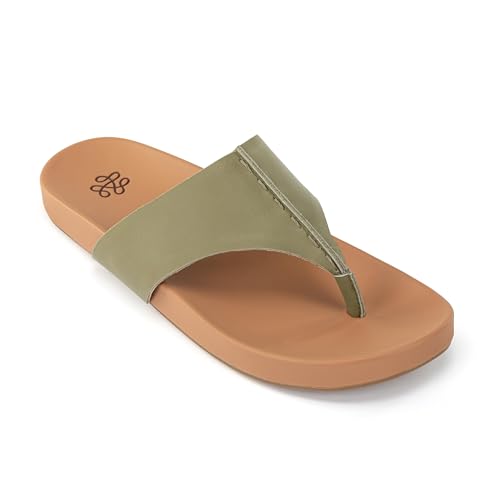 Image of The Sak Everly Slide Sandal - Women's Flat Fashion Slides with Soft Cushion Sole - Beach Slip On Sandals For Everyday