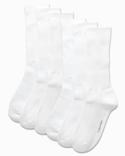 Calvin Klein Men’s Socks – Lightweight Cotton Blend Crew Socks (6 Pack)2