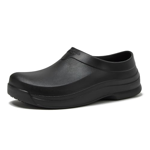 HI-TEC Blaze SR Non Slip Clogs for Women Black Womens Shoes Slip Resistant Food Service Work Black 11 Medium