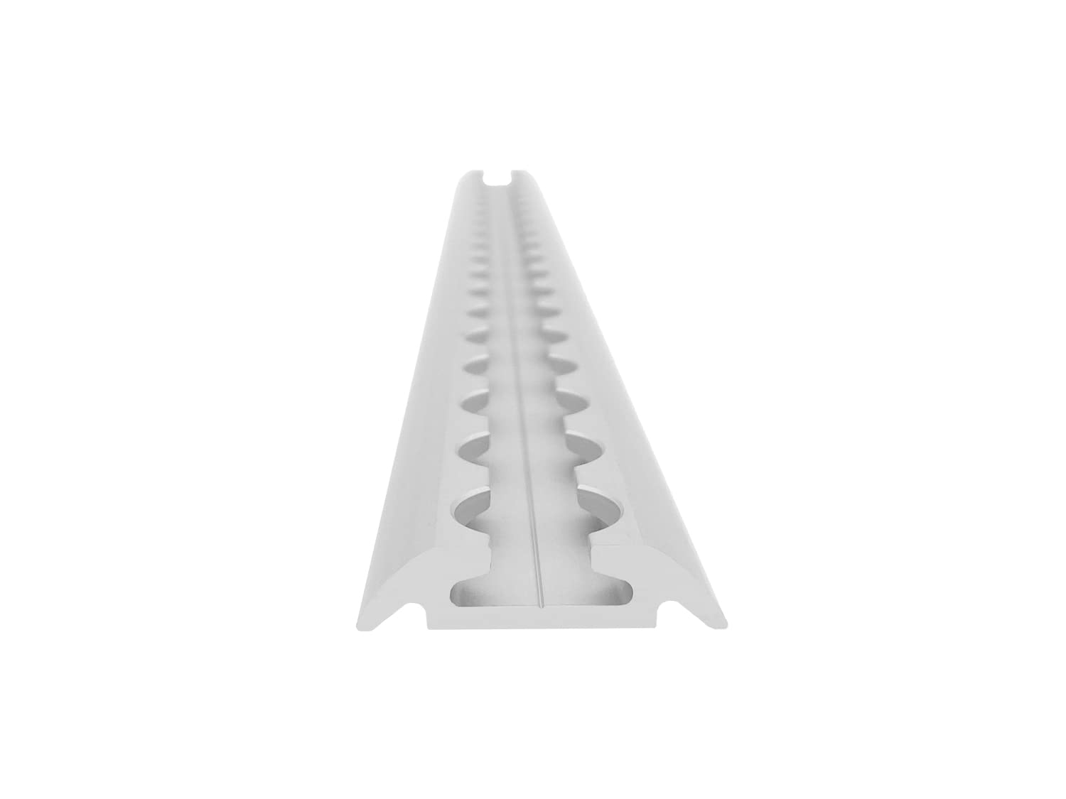 Airlineschiene halbrund: 42 x 9,5 mm, 2.000 mm, 2er Set | Zurrschiene | 200 cm | kompatibel mit Fittingen | Silber eloxiert | für Transporter, Wohnwagen, Sprinter UVM. | Aluminium | 2 m