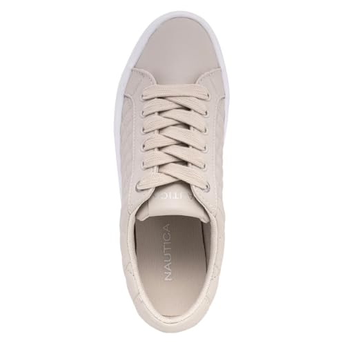 Image of Nautica Platform Sneakers for Womens Fashion Trendy Shoes White Casual Sneaker Thick Sole Everyday Walking Shoes