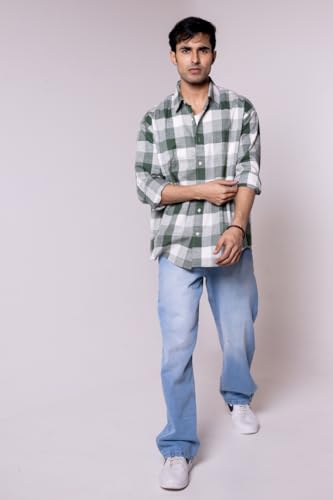 Image of Men's Regular Fit Reversible Checkered Shirt