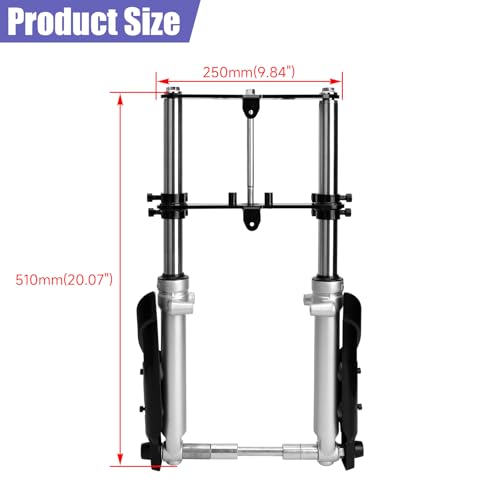 Image of Mini Bike Front Forks Kit Suspension Replacement for Coleman CT100U Monster Mega Moto MMB80 MMB105 80cc 105cc Motovox MBX10 MBX11 Baja DB30 GMB100 TrailMaster Storm 200 Powersports Parts