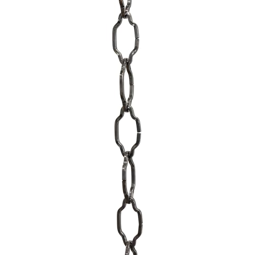 Image of RCH Hardware CH-S57-30-GUN Steel Chandelier Chain, Gunmetal (1 Foot)