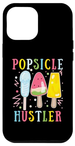 Carcasa para iPhone 12 Pro Max Helado de postre de verano con cita divertida de Popsicle Hustler