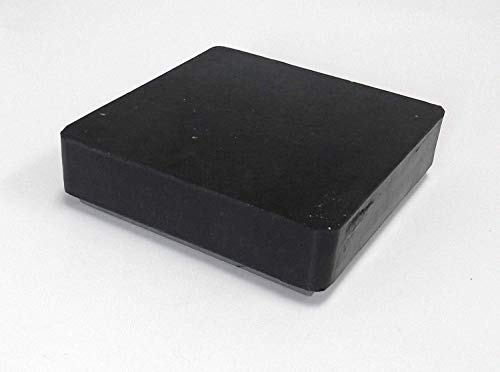Steel And Rubber Block 4" Double Sided Combination Metal Working Anvil Bench Tools #TOP5