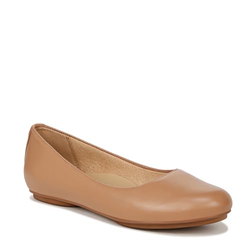 Naturalizer Womens Maxwell Round Toe Comfortable Classic Slip On Ballet Flats ,Frappe Beige Tan Leather,8 Narrow by Naturalizer - Used condition - US$67.39