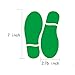 Finduat 20 Pairs 40 Prints Green Kids Size Shoes Footprint Stickers Decals, Floor Wall Stairs to Guide Directions for School, Dance Studio, Floor Stickers St. Patrick's Day Party Decoration