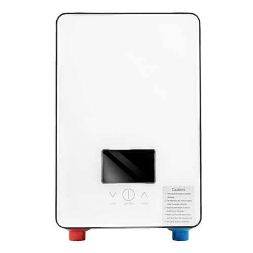 MRFIOJYDR Tankless Electric Hot Water Heater, 4500W 110V Instant Water Heater On Demand 86-131°F...