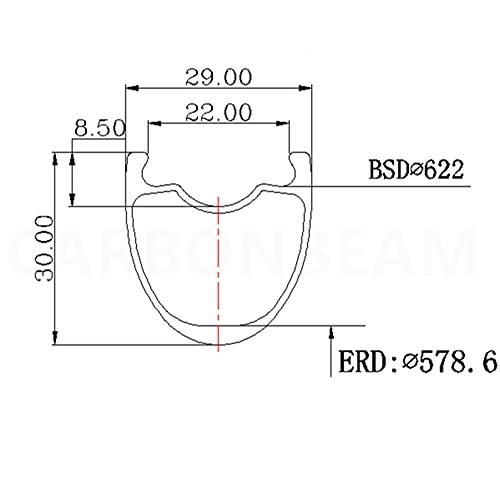 Hulkwheels Carbon Disc Brake Road Bike Wheelset 700C 30Mm Depth 29Mm Width Clincher Tubeless Carbon Fiber Cyclocross Gravel Bike Wheel Qr 12/15X100/12X142Mm Thru Axle (Xdr, 15×100/12×142) #TOP5